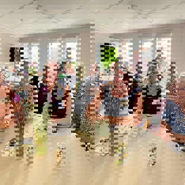 people around a table